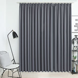 Vidaxl Curtain Blackout s háčky 290x245 cm šedá