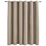 Vidaxl Curtain Damning with Metal Rings 290x245 cm Beige