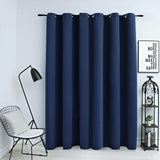 Cortina Vidaxl condenado con anillos de metal 290x245 cm azul