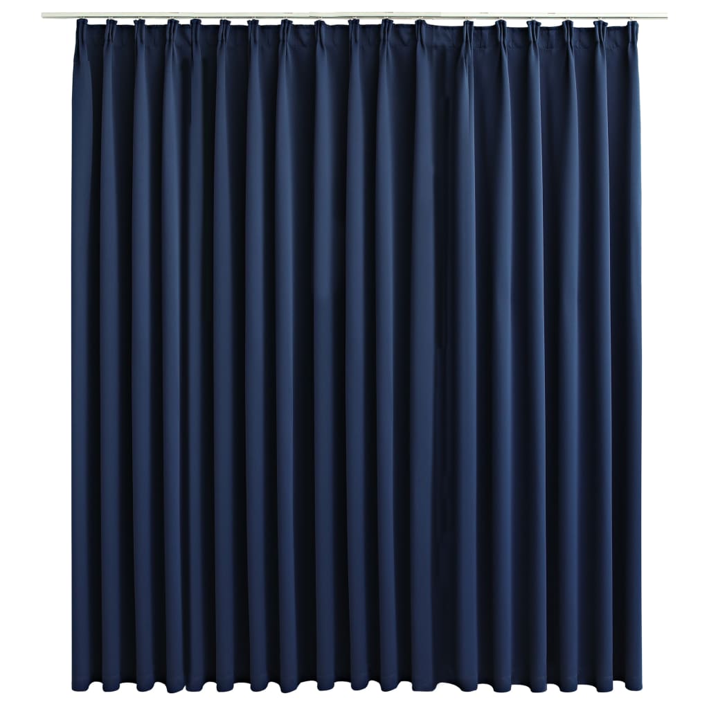 Vidaxl Curtain Damning with Hooks 290x245 cm Blue