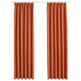 Vidaxl Riddoen Blackout mat Hooks 2 St 140x175 cm Rust -Colored