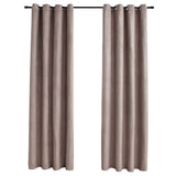 Vidaxl Rurta Verdammt mat Metall Rings 2 St. 140x22 cm Taupe