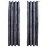 Vidaxl Curtain Blacking Rings 2 St 140x175 cm Velvet Anthracite