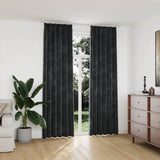 Vidaxl gordijnen verduisterend 2 st met haken 140x245 cm fluweel antraciet