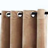 Vidaxl Curtain Blackout med Rings 2 St 140x175 cm Velvet Beige