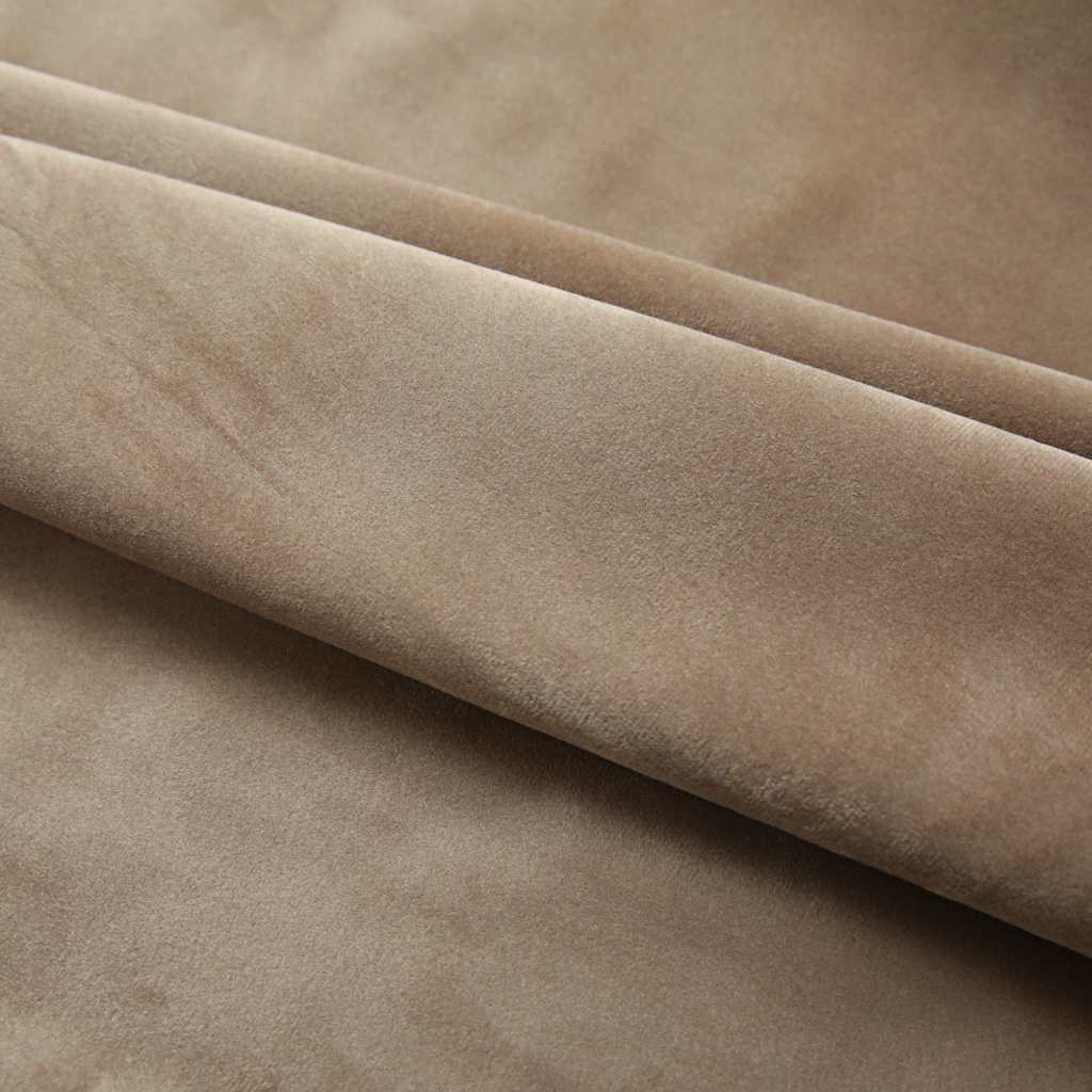 Vidaxl Curtains Blackout 2 STS med kroge 140x175 cm Velvet Beige