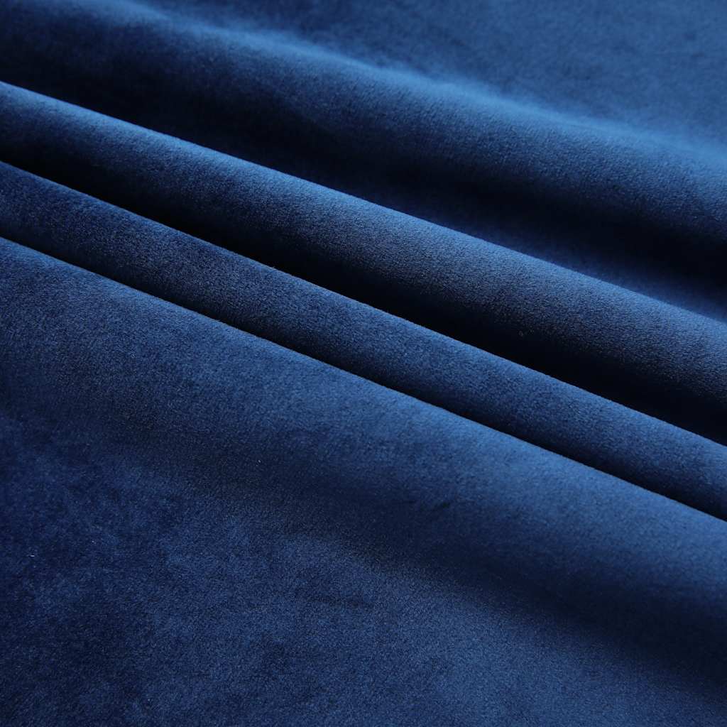 Vidaxl Curtains Blackout 2 STS med kroge 140x245 cm Velvet Blue