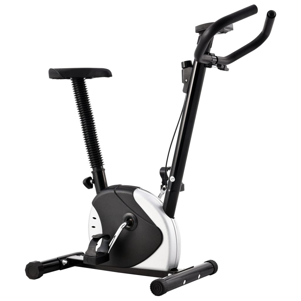 VidaXL exercise bike with tire resistance black