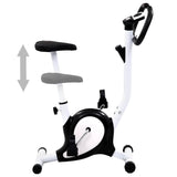 VidaXL exercise bike with tire resistance black