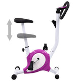 VidaXL exercise bike with tire resistance Purple