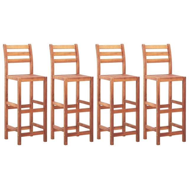 Vidaxl barstoelen 4 st massief acaciahout