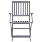 Vidaxl tuinstoelen inklapbaar 4 st massief acaciahout