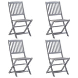 Vidaxl tuinstoelen 4 st inklapbaar massief acaciahout