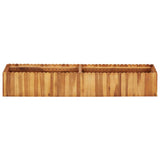 Plantador Vidaxl elevado 150x30x25 cm de madera de acacia sólida