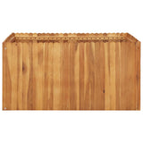 Vidaxl plantenbak verhoogd 100x100x50 cm massief acaciahout