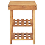 Vidaxl Shoe Rack 90x32x46 cm Solid Acacia Wood