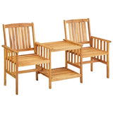 Vidaxl tuinstoelen met theetafel 159x61x92 cm massief acaciahout