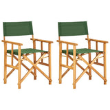Vidaxl regisseursstoelen 2 st massief acaciahout groen