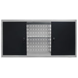 Vidaxl tool cabinet for the wall metal gray and black