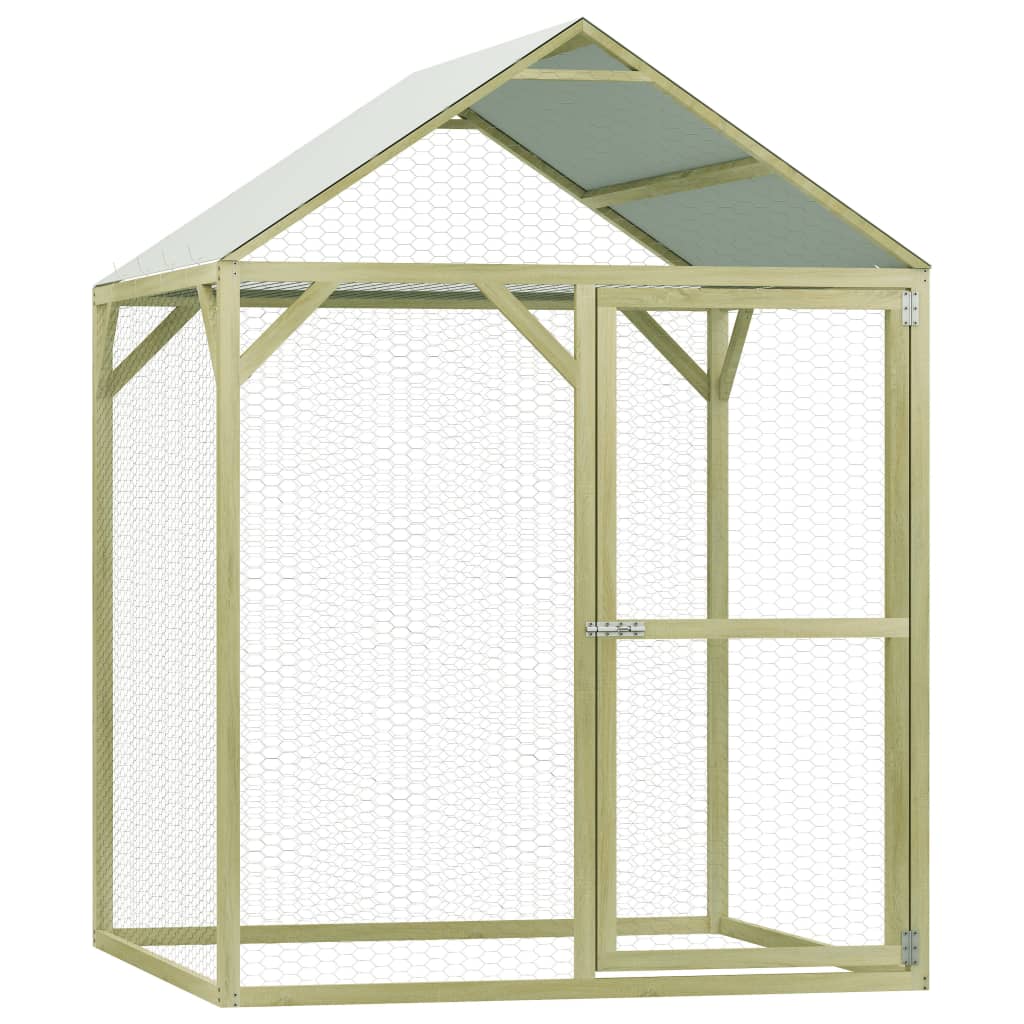 Vidaxl Chicken Coop 1,5x1,5x2 m Impregnovaná borovice