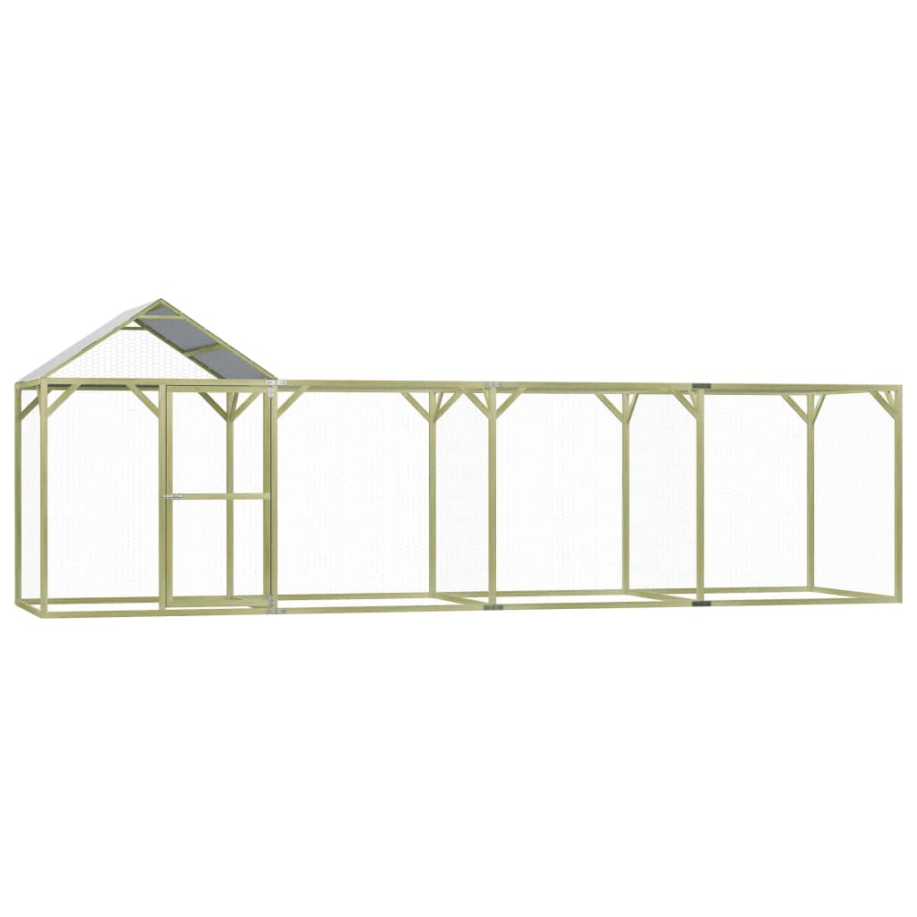 Vidaxl Chicken Coop 6x1.5x2 m imprægneret fyrretræ