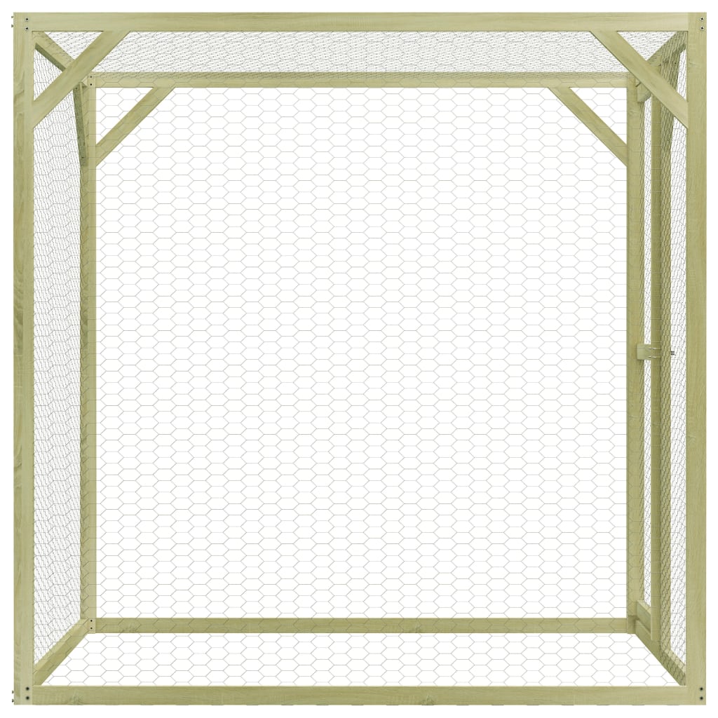 VidaXL Kippenhok 1,5x1,5x1,5 m geïmpregneerd grenenhout