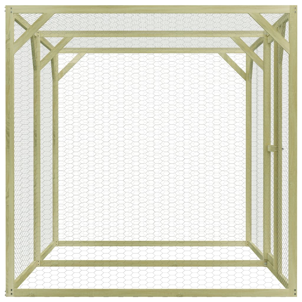 VidaXL Kippenhok 1,5x3x1,5 m geïmpregneerd grenenhout