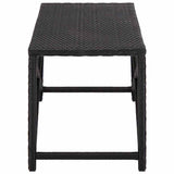 Vidaxl tuinbank 120 cm poly rattan zwart