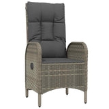 Vidaxl tuinstoelen 2 st poly rattan grijs