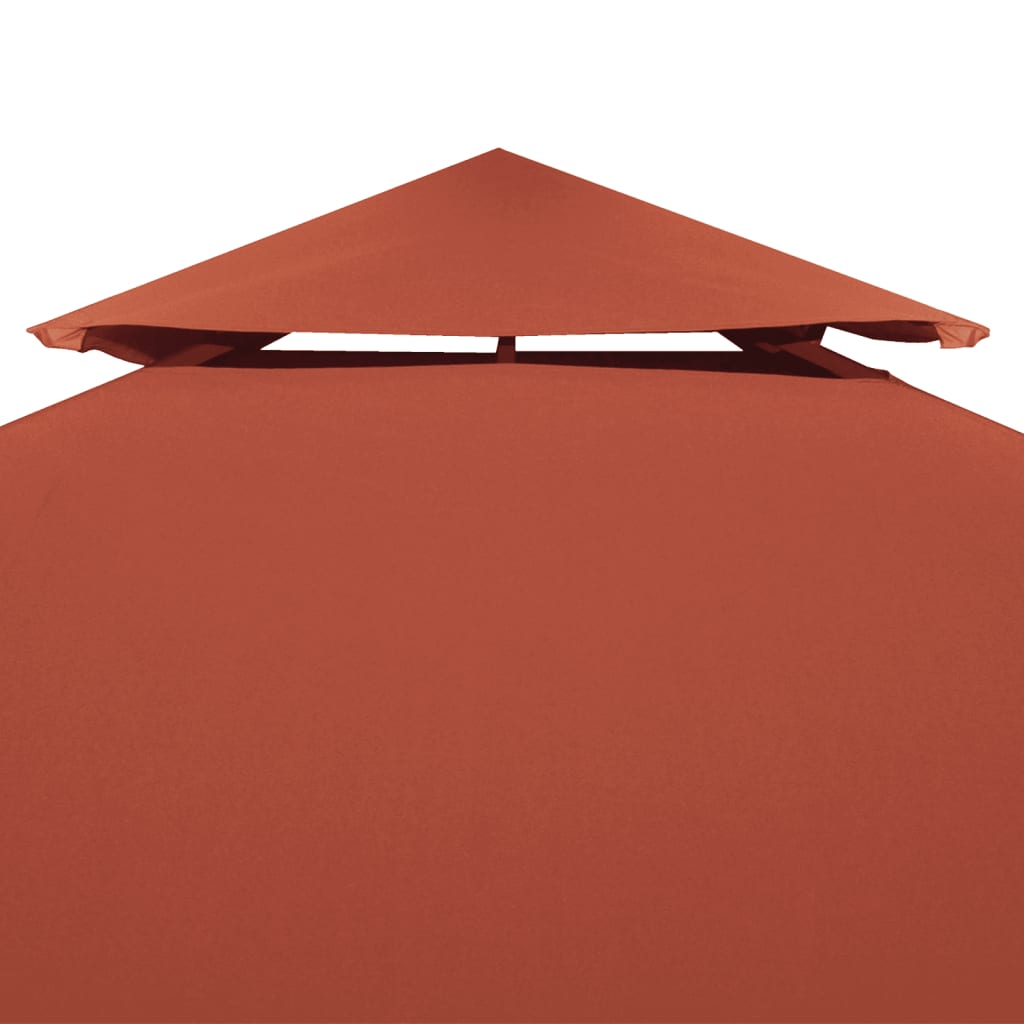 Vidaxl Prieverkak a 2 strati 310 g m² 3x3 m Terracotta colorato