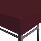 Vidaxl prieeldak 310 g m² 3x4 m bordeaux