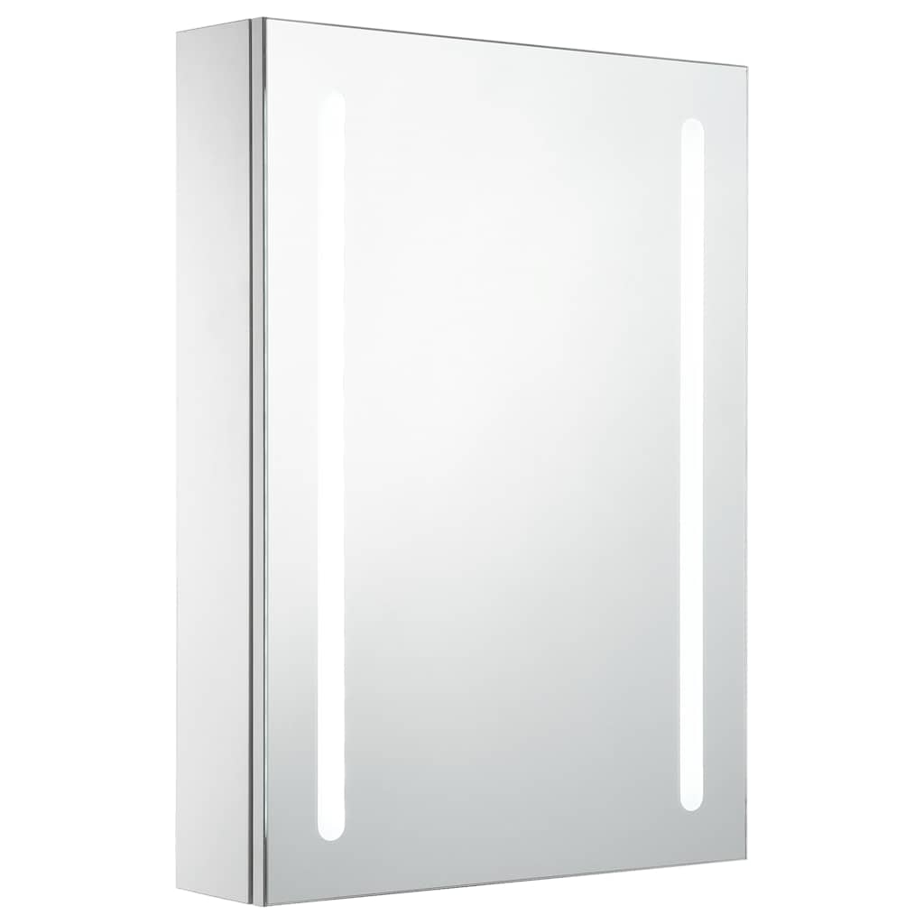 Vidaxl badkamerkast met spiegel en led 50x13x70 cm