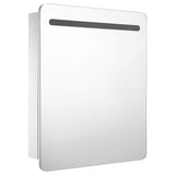 Vidaxl badkamerkastje met spiegel led 68x9x80 cm