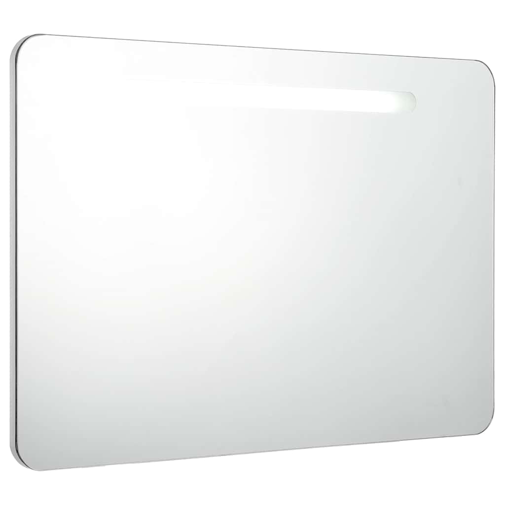 Vidaxl badkamerkast met spiegel led 80x9,5x55 cm