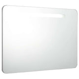 Vidaxl badkamerkast met spiegel led 80x9,5x55 cm