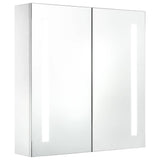 Vidaxl badkamerkast met spiegel en led 60x14x62 cm