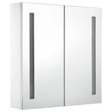 Vidaxl badkamerkast met spiegel en led 60x14x62 cm