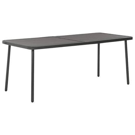 Vidaxl tuintafel 180x83x72 cm staal donkergrijs