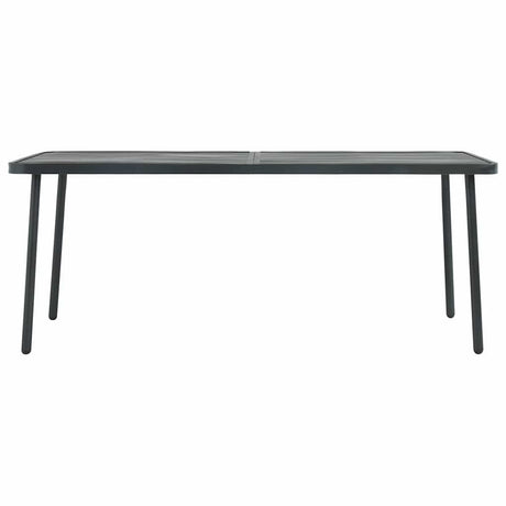 Vidaxl tuintafel 180x83x72 cm staal donkergrijs