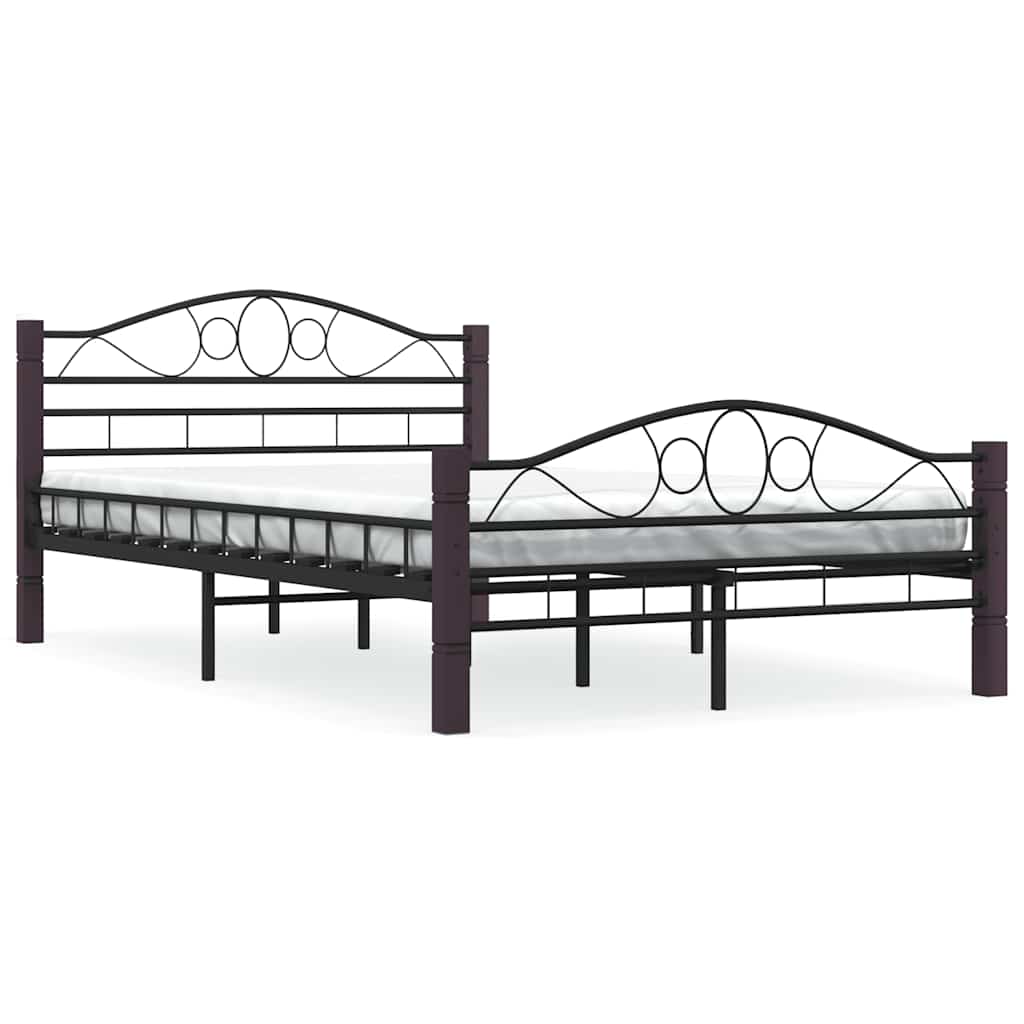 Vidaxl bedframe metaal zwart 120x200 cm