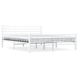 Vidaxl bedframe metaal wit 160x200 cm