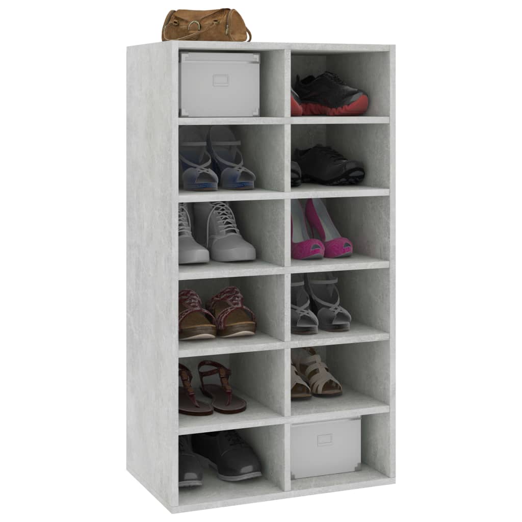 VidaXL shoe rack 54x34x100.5 cm processed wood concrete price