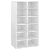 Stojan na boty Vidaxl 54x34x100,5 cm Zpracované dřevo High -Gloss White