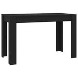 Vidaxl eettafel 120x60x76 cm bewerkt hout zwart