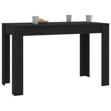 Vidaxl eettafel 120x60x76 cm bewerkt hout zwart