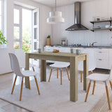 Vidaxl eettafel 120x60x76 cm bewerkt hout sonoma eikenkleurig