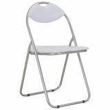 Vidaxl eetkamerstoelen inklapbaar 4 st kunstleer wit