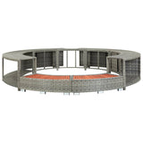 Vidaxl Hottub-ibouw Poly Rattan Gray