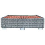 Vidaxl Splash 92x45x25 cm Poly rattan Grey