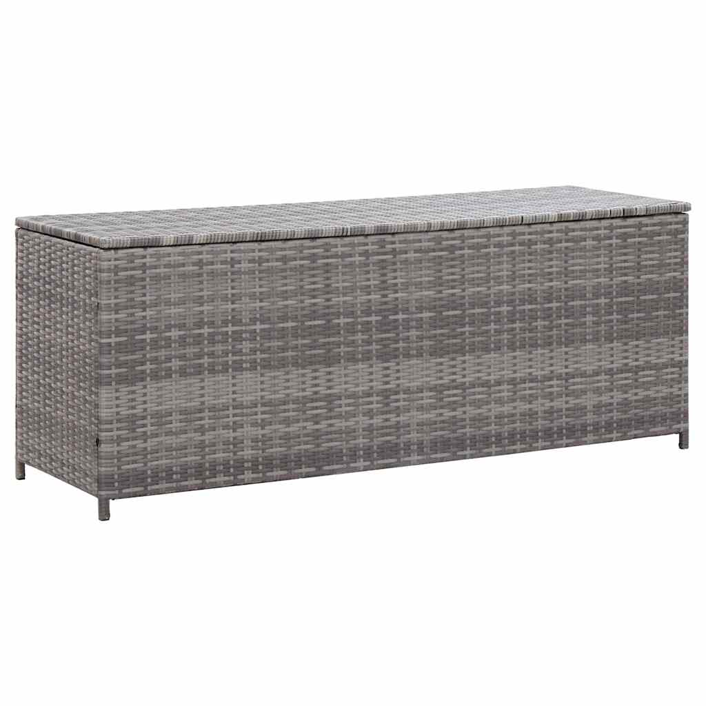 Vidaxl tuinbox 150x50x60 cm poly rattan grijs
